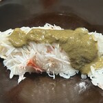 緒乃 - 蟹ご飯　蟹味噌のせ