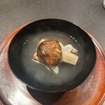 緒乃 - 足赤海老　松茸 のすっぽんのお椀