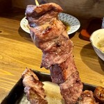 もつ焼き けいすけ - はつ 150円(税込)