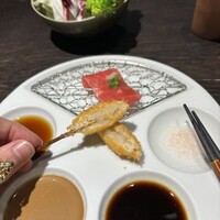 串揚げキッチン だん EKIZO神戸三宮店 - シャリ断面