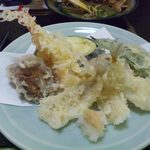 どんまい - 2014.5. \2,000コース⑥二人で一皿　天ぷら盛り合わせ