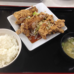 とんやん - 若鶏の竜田揚げ定食