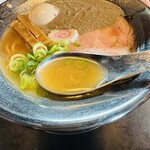 RAMEN HITONI YASASHIKU - 【ニボダクこってり＝スープ】