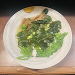 おかめ - 水菜、若芽、ほうれん草