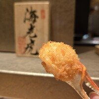 鮨トキドキ串 海老虎 - カニツメ