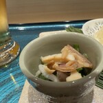 札幌 鮨 よこ田 - 北寄とせりの和物