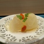 札幌 鮨 よこ田 - 洋梨のコンポート