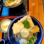 ます家 - 冷たい麺の天ぷらおろし