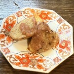 真打 - 長芋フライ酒盗のせ