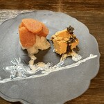 真打 - 明太子とクリームチーズ味噌漬け