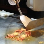 鉄板焼 石狩 - エビせん♩