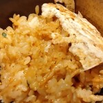 鉄板焼 石狩 - 寺崎シェフ自慢のガーリックライス♩