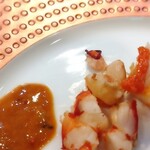 鉄板焼 石狩 - 食感が海老じゃない海老なの♩