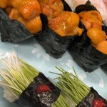 こい勢 - 芽ネギ、雲丹