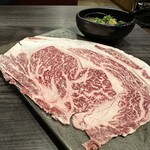 焼肉 わだ泉 - リブロースしゃぶしゃぶ