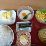 盛岡月が丘食堂 - 朝食セット（３５０円・朝食例５）