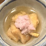 心粋厨房 獬 - 生かすべとムキタケの揚げ出し