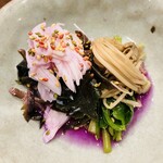 心粋厨房 獬 - 毛蟹と金時草