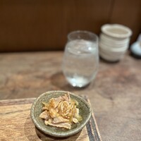 鳥茂 - ガツと玉ねぎの和え物