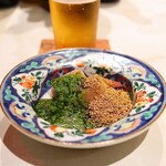 田中圭英 - ヤイトガツオ 九条ネギペースト 喜界島産胡麻