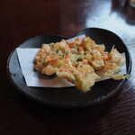 蕎麦処つゆ下梅の花 - 桜えびのかき揚げ