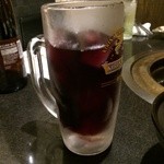 みき家 - ジョッキワイン赤（２０１４年５月１５日）