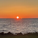 さくら亭 - 日本海に沈む夕陽