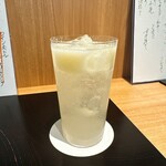 柳橋惣菜 ふく田 - レモンサワー太陽の雨音