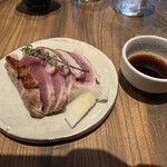 炭火焼鳥とり央 - 京鴨ロースのたたき