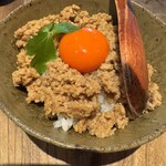 炭火焼鳥とり央 - そぼろたまごかけご飯