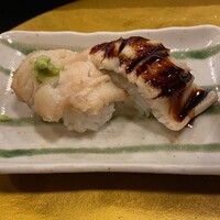 すし処 初音 - 初音名物 煮穴子握りのコンビ