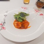 梨杏 - 大海老と蓮根のチリソース煮込み