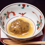 よし町 - 2024.11 猪団子 アカヤマドリタケ餡掛け