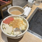 東京下町もんじゃ屋 Rikyu - NO.1 明太子 餅 チーズ