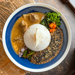 スタンド 緑橋 - あいがけカレー