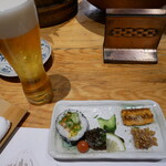 炭焼炉端ふじやま - 前菜・付きだし