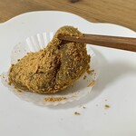 一真庵 - 持ち上げると形が崩れてしまうほど柔らかいわらび餅