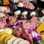 牛の助肉之進 くらわんか - コース盛り　その日のお肉の仕入れにより味付けや内容が変わります　写真はイメージです