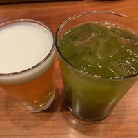 蕎麦 蘇枋 - 焼酎抹茶割り美味しいです