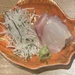 川畑 - お造り。美味しい。