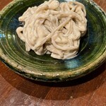 green glass - 蕎麦の白和え