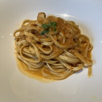 TEIEN Restaurant comodo - ずわい蟹トマトクリームソース　生パスタ　タリオリーニ