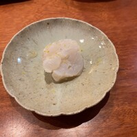 寿司 あさ海 - クエ 軽く湯引き 柚子塩