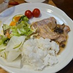 キッチン ブルー グローブ - 最後のワンプレート