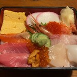 寿司 築地日本海 - 上ちらし重2800円