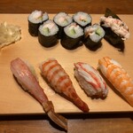 寿司 築地日本海 - 私の握り（1貫・1本ずつお好みで選んだ物）2740円