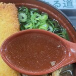 ファミリーロッジ旅籠屋 - スープは透明感ある　鰹　昆布系の出汁◎