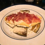 山下食堂 - 茄子のソテーとオムレツ　パルミジャーノのクリーム