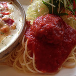 チロル - ミニハンバーグ添えパスタ 2014/5