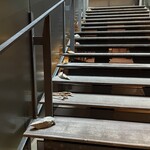 エースホテル京都 - 階段のディスプレイ